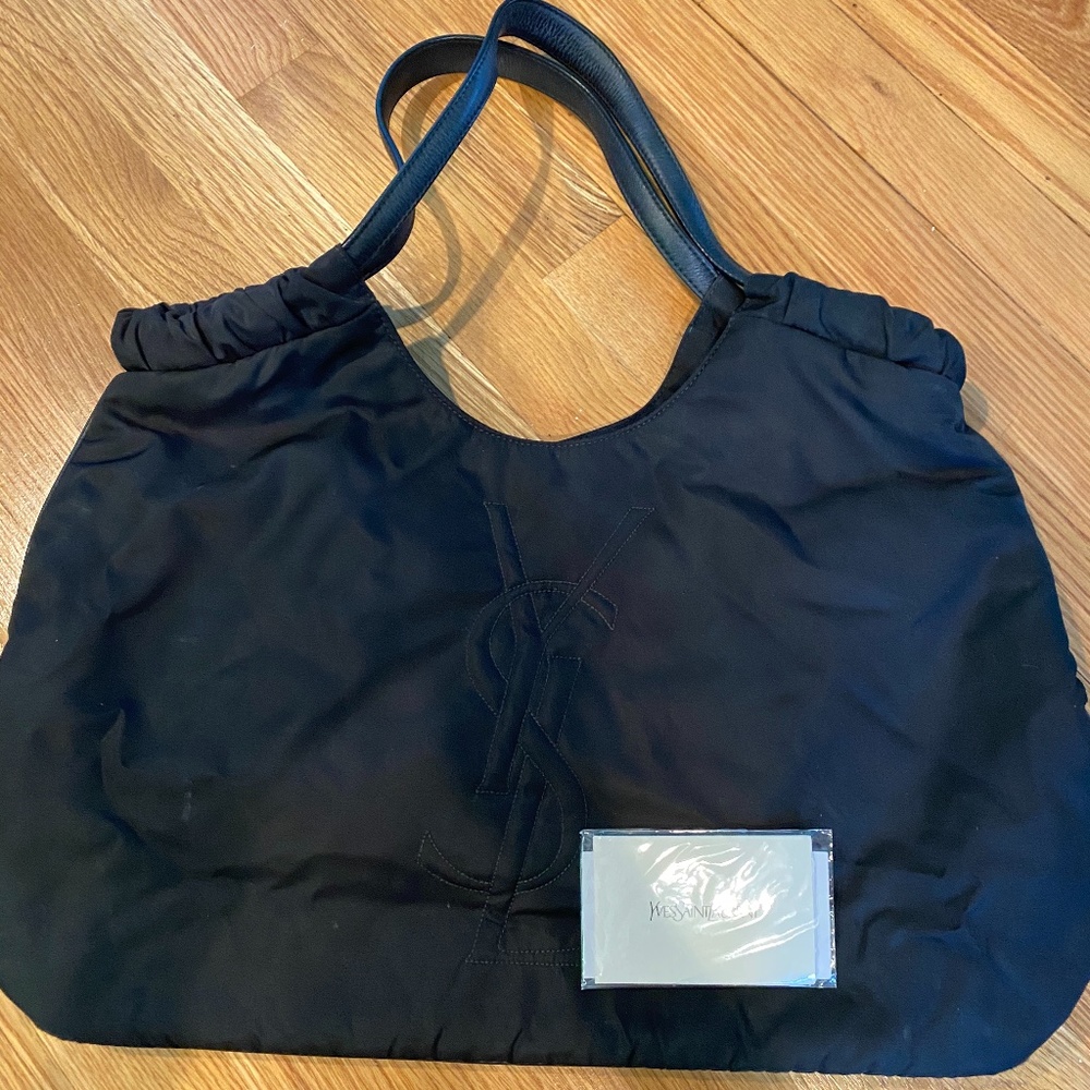 Authentic YSL Large Nylon Shopper/Tote